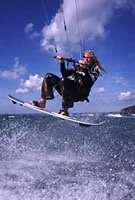 Kite Surfing with Sports 1 Link.